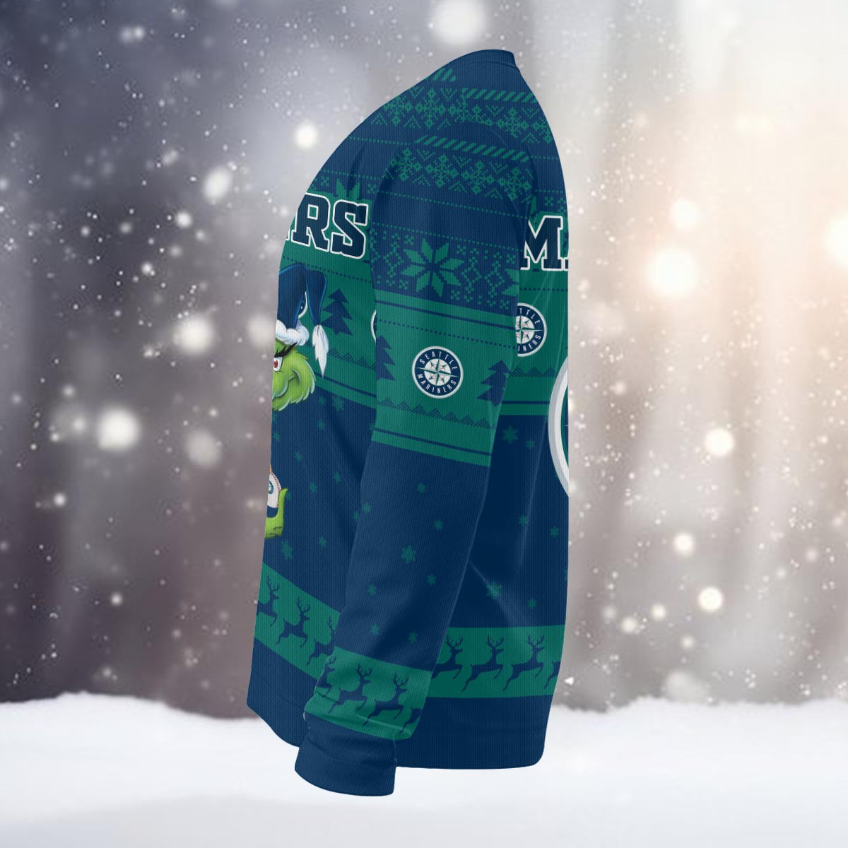 Seattle Mariners Grinch Christmas Ugly Sweater