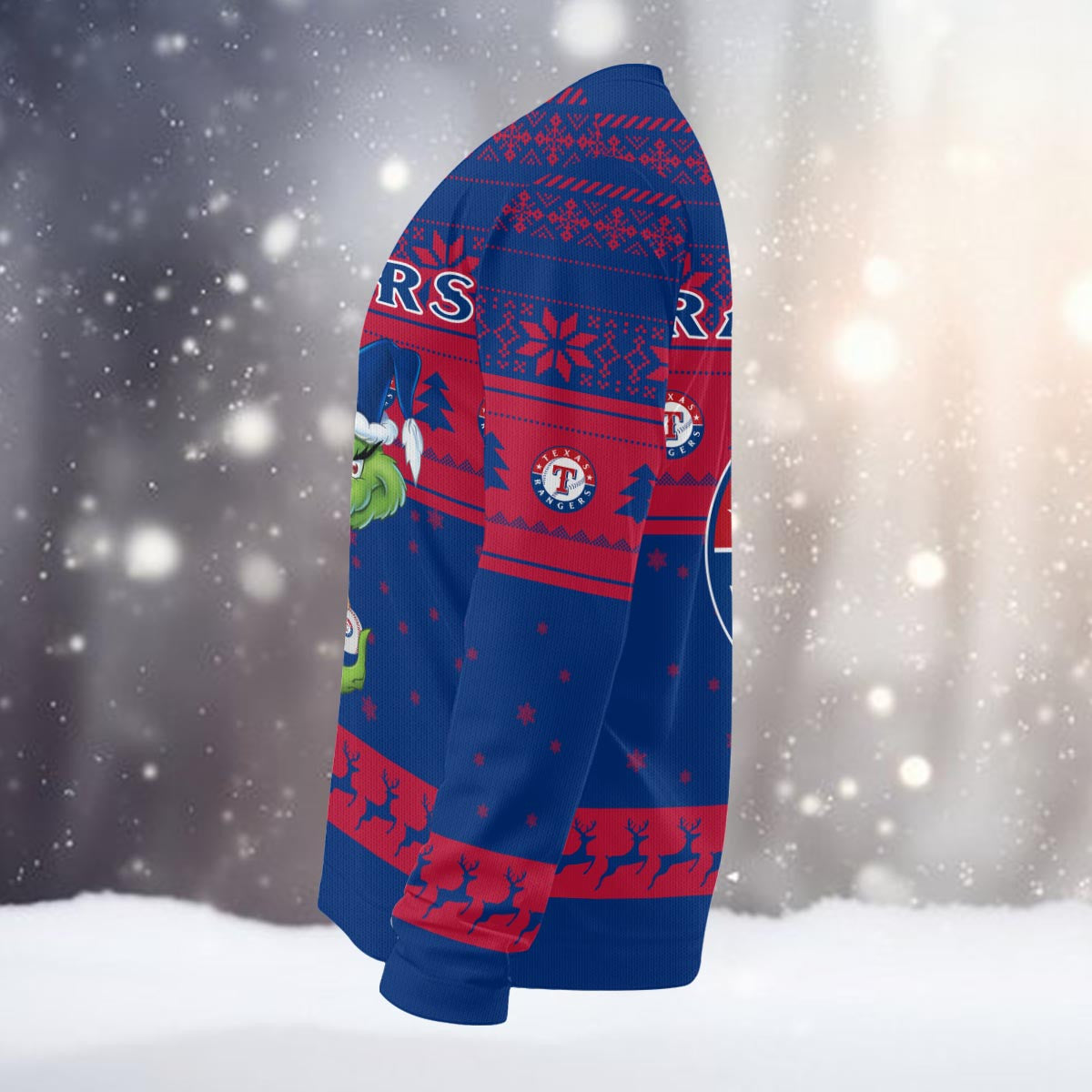 Texas Rangers Grinch Christmas Ugly Sweater