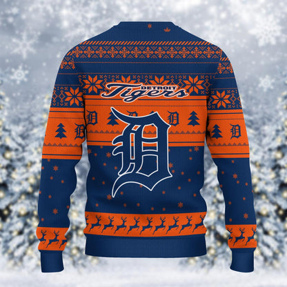 Detroit Tigers Grinch Christmas Ugly Sweater