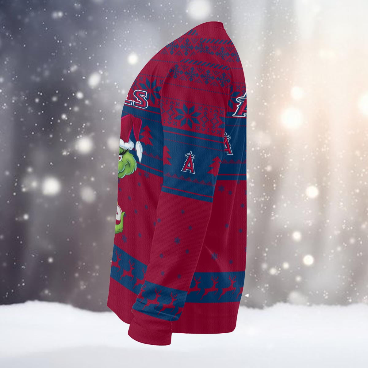 Los Angeles Angels Grinch Christmas Ugly Sweater