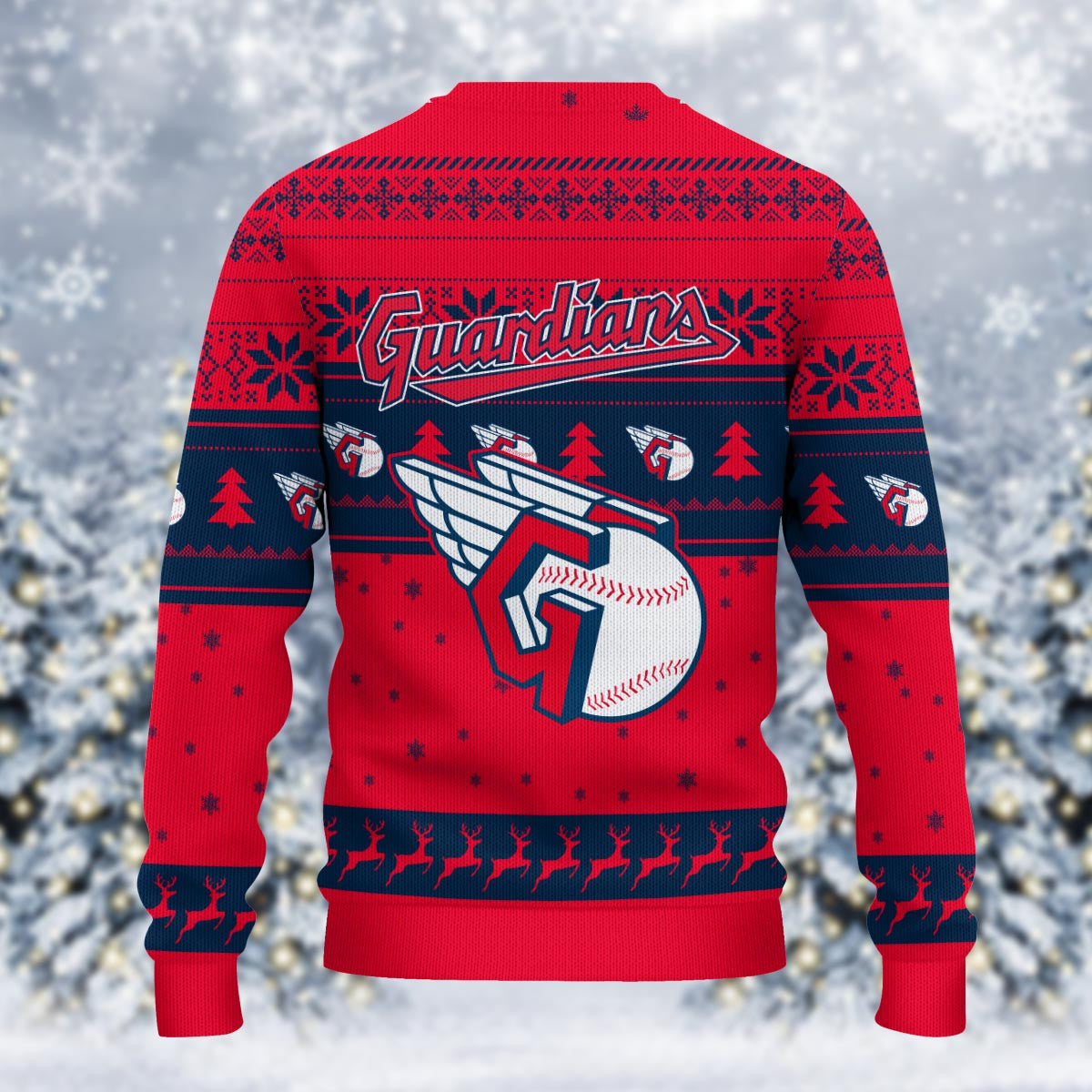 Cleveland Guardians Grinch Christmas Ugly Sweater