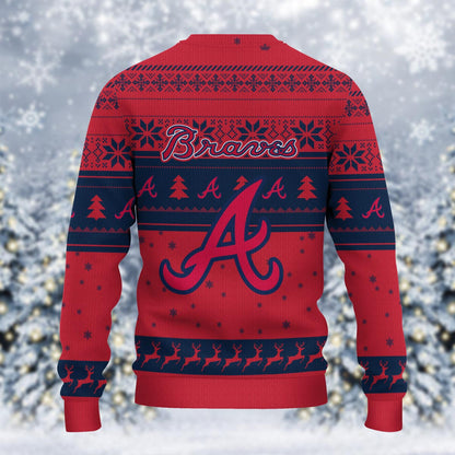 Atlanta Braves Grinch Christmas Ugly Sweater