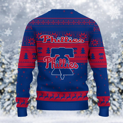 Philadelphia Phillies Grinch Christmas Ugly Sweater