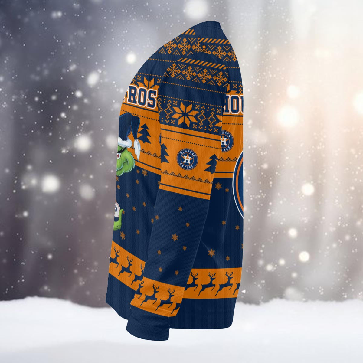 Houston Astros Grinch Christmas Ugly Sweater