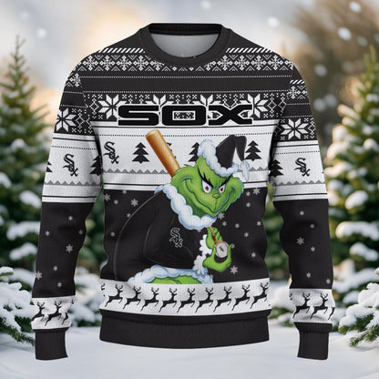 Chicago White Sox Grinch Christmas Ugly Sweater