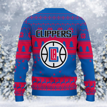 Los Angeles Clippers Grinch Christmas Ugly Sweater