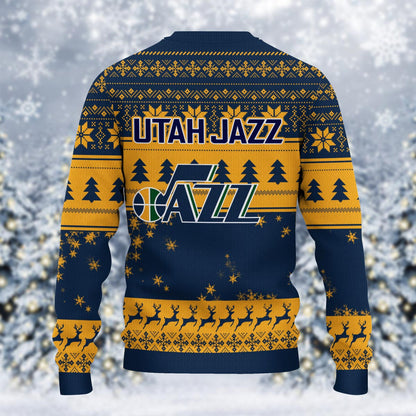 Utah Jazz Grinch Christmas Ugly Sweater