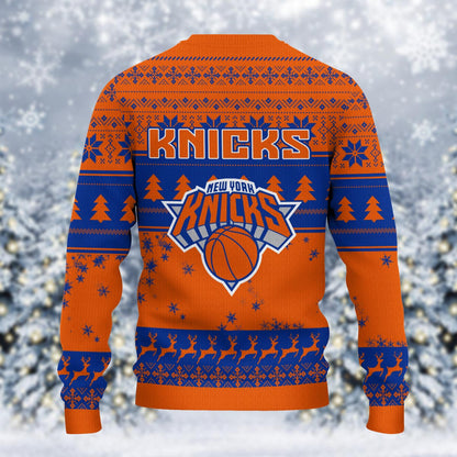 New York Knicks Grinch Christmas Ugly Sweater