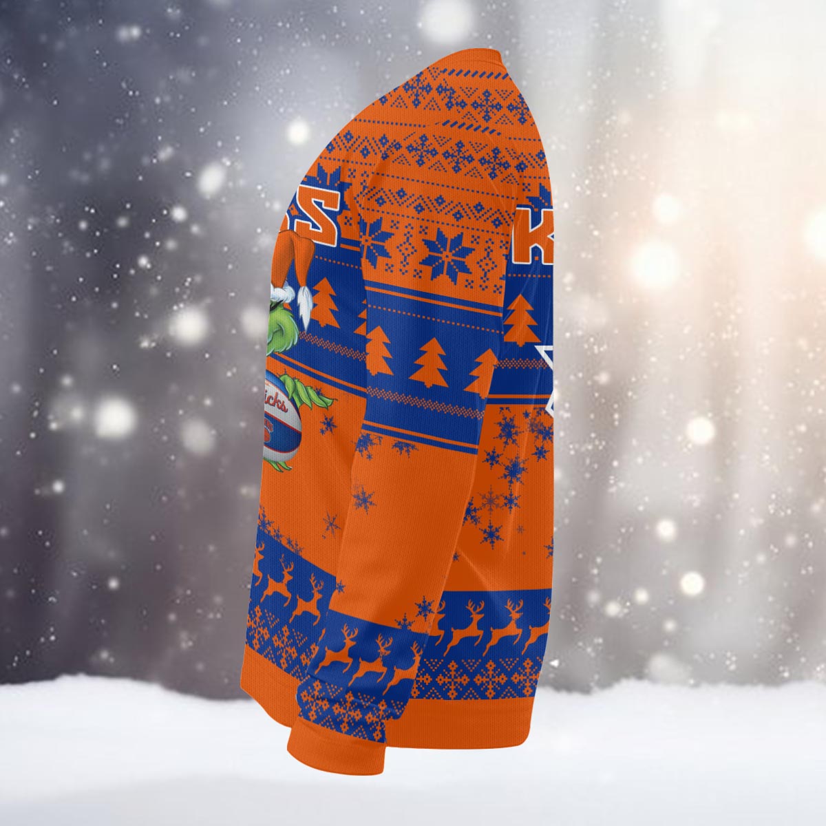New York Knicks Grinch Christmas Ugly Sweater