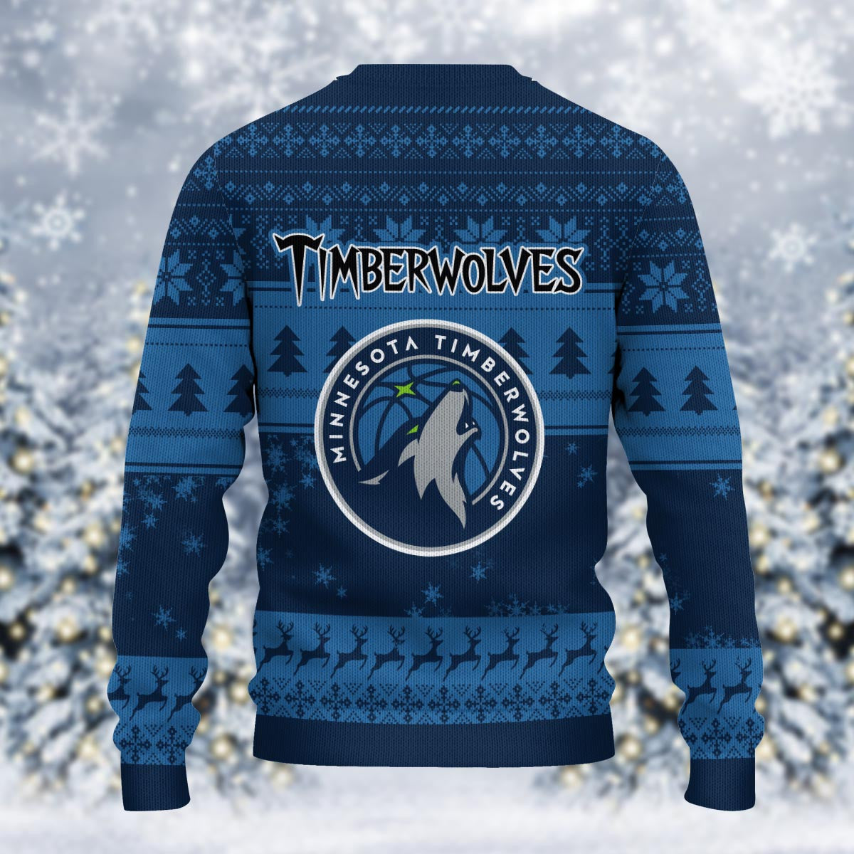 Minnesota Timberwolves Grinch Christmas Ugly Sweater