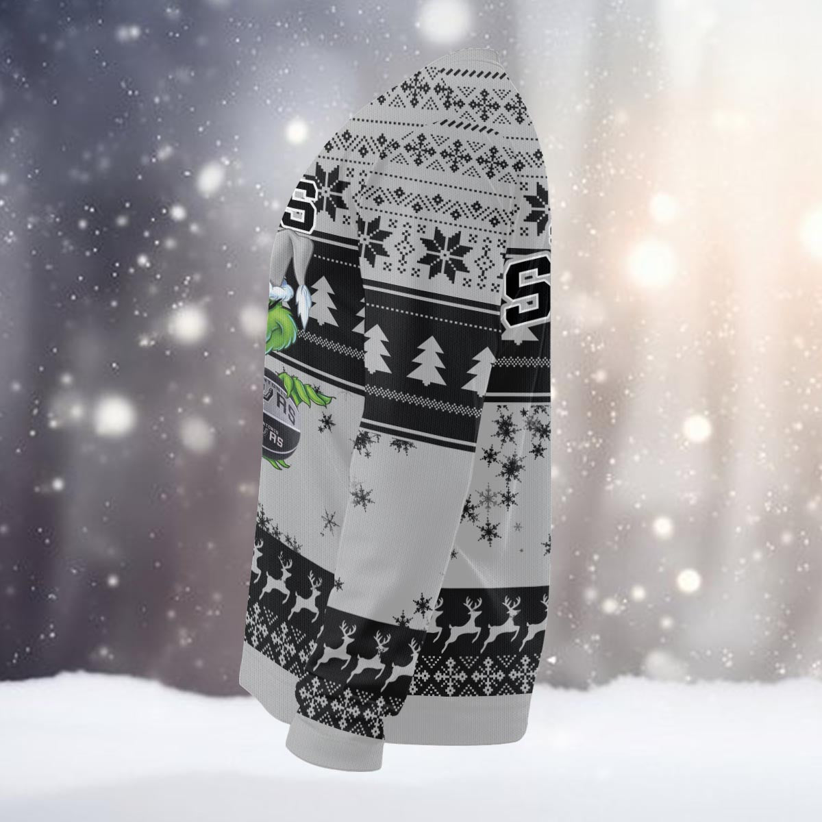 San Antonio Spurs Grinch Christmas Ugly Sweater