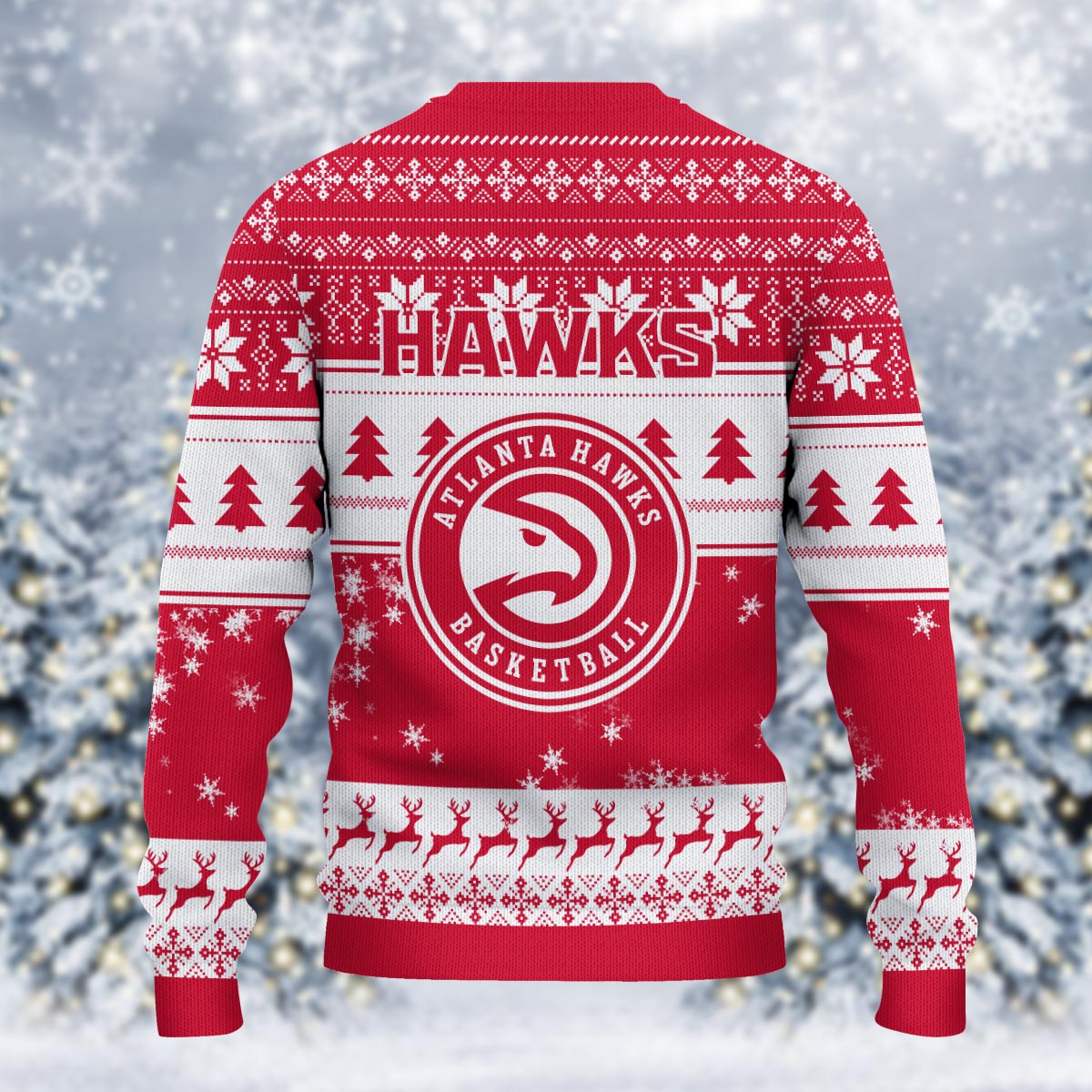 Atlanta Hawks Grinch Christmas Ugly Sweater