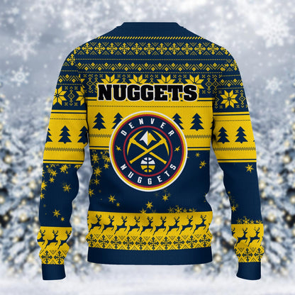 Denver Nuggets Grinch Christmas Ugly Sweater