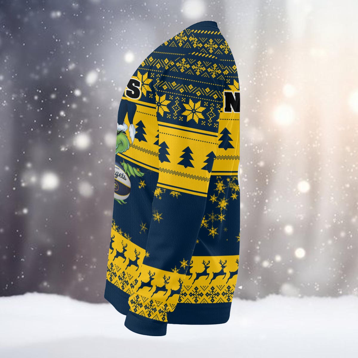 Denver Nuggets Grinch Christmas Ugly Sweater