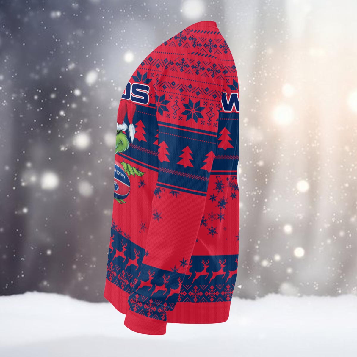 Washington Wizards Grinch Christmas Ugly Sweater