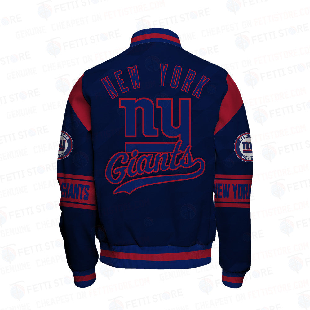 New York Giants American Football League Pattern Varsity Jacket Sh1 V2