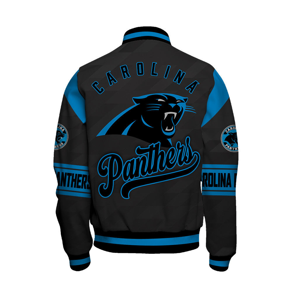 Carolina Panthers American Football League Pattern Varsity Jacket Sh1 V2