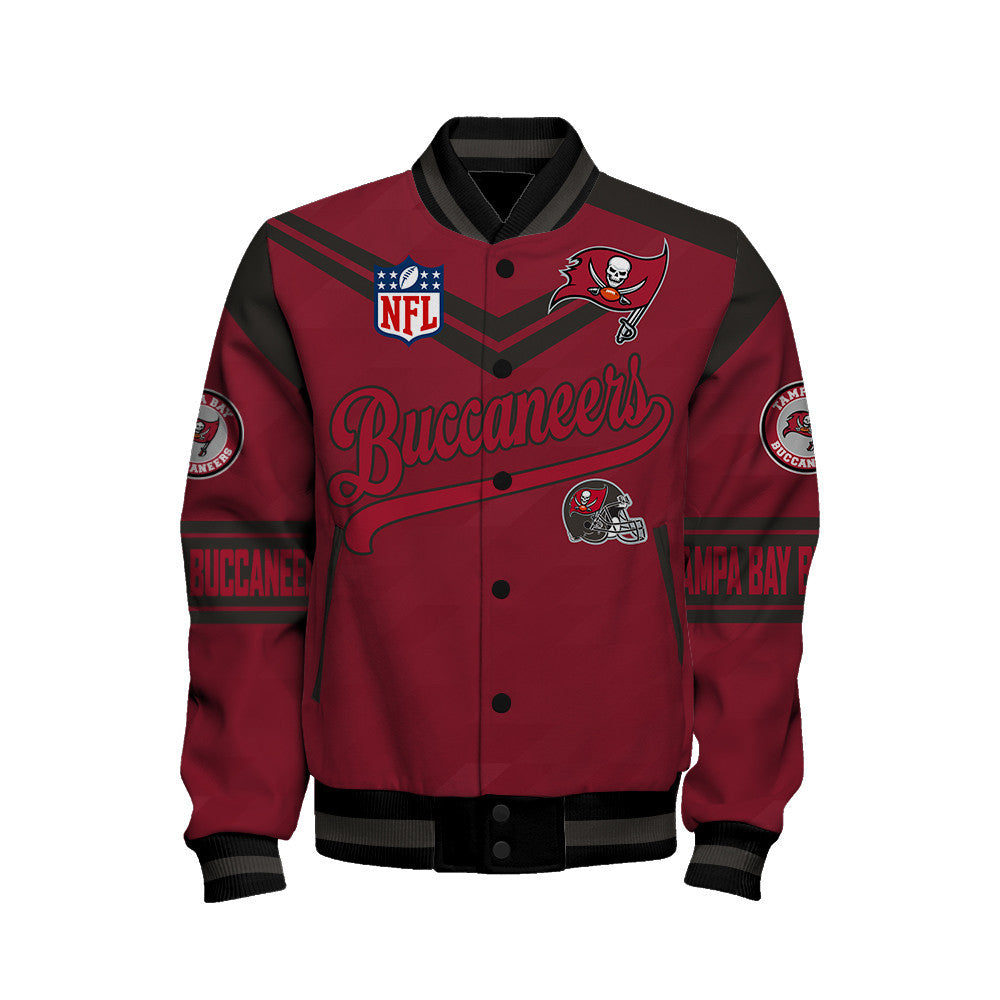 Tampa Bay Buccaneers American Football League Pattern Varsity Jacket Sh1 V2