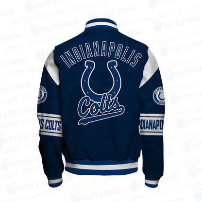 Indianapolis Colts American Football League Pattern Varsity Jacket Sh1 V2