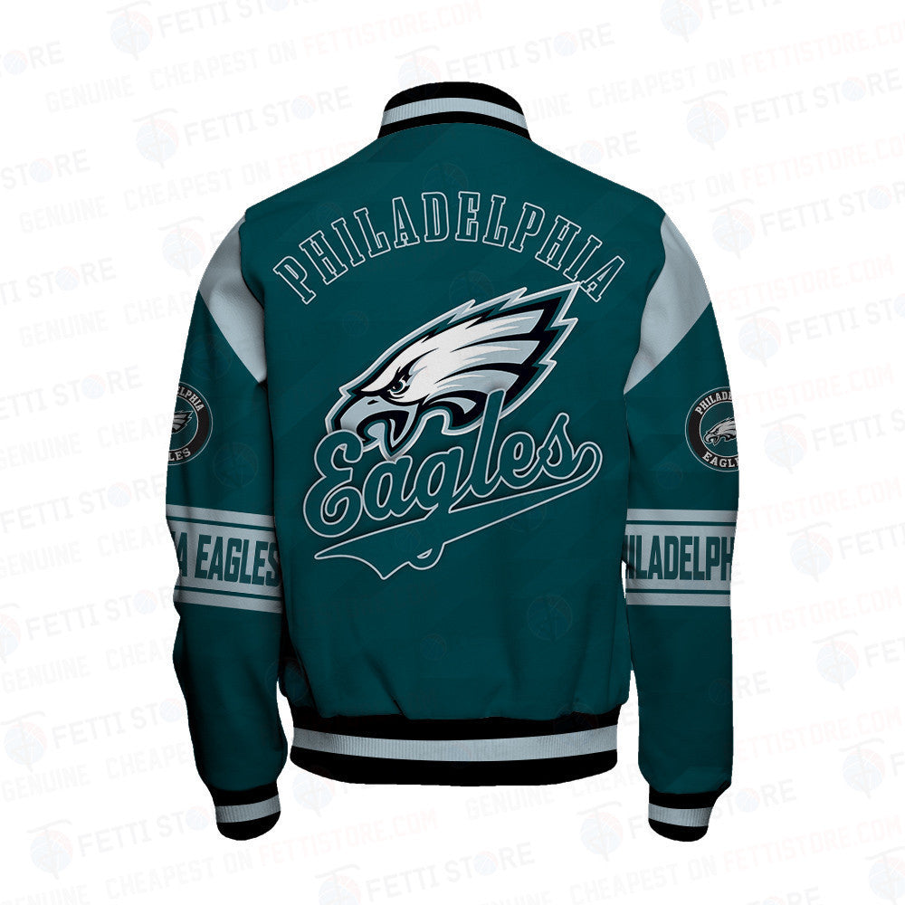 Philadelphia Eagles American Football League Pattern Varsity Jacket Sh1 V2
