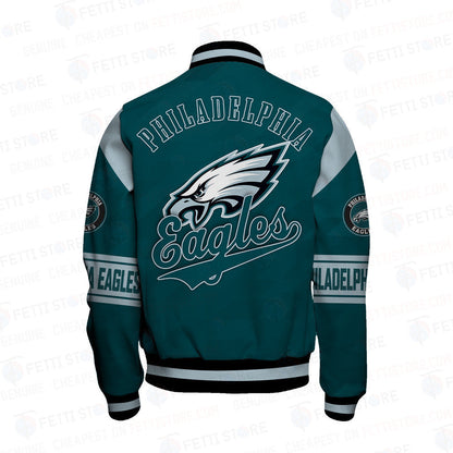 Philadelphia Eagles American Football League Pattern Varsity Jacket Sh1 V2