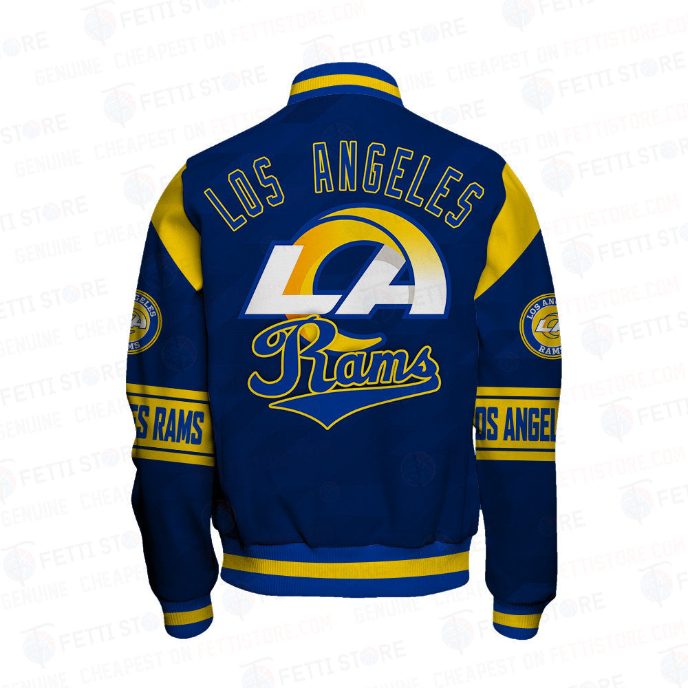 Los Angeles Rams American Football League Pattern Varsity Jacket Sh1 V2