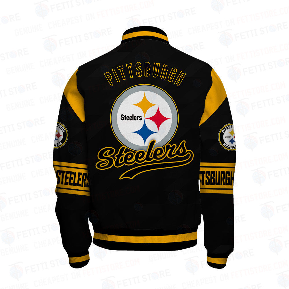 Pittsburgh Steelers American Football League Pattern Varsity Jacket Sh1 V2