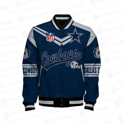 Dallas Cowboys American Football League Pattern Varsity Jacket Sh1 V2