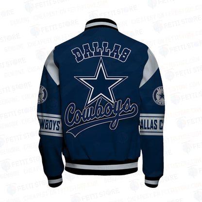 Dallas Cowboys American Football League Pattern Varsity Jacket Sh1 V2