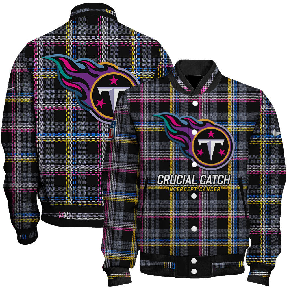 Tennessee Titans National Football League 2026 Crucial Catch Unisex Varsity Jacket
