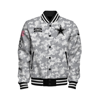 Dallas Cowboys National Football League 2026 Arctic Camo Unisex Varsity Jacket