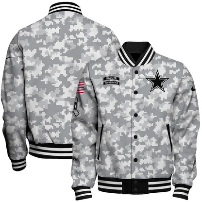Dallas Cowboys National Football League 2026 Arctic Camo Unisex Varsity Jacket