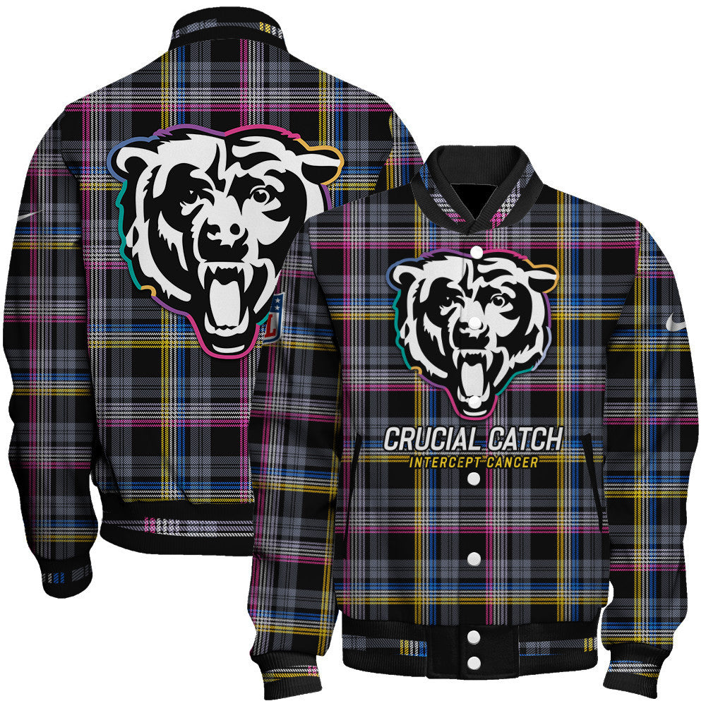 Chicago Bears National Football League 2026 Crucial Catch Unisex Varsity Jacket