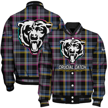 Chicago Bears National Football League 2026 Crucial Catch Unisex Varsity Jacket