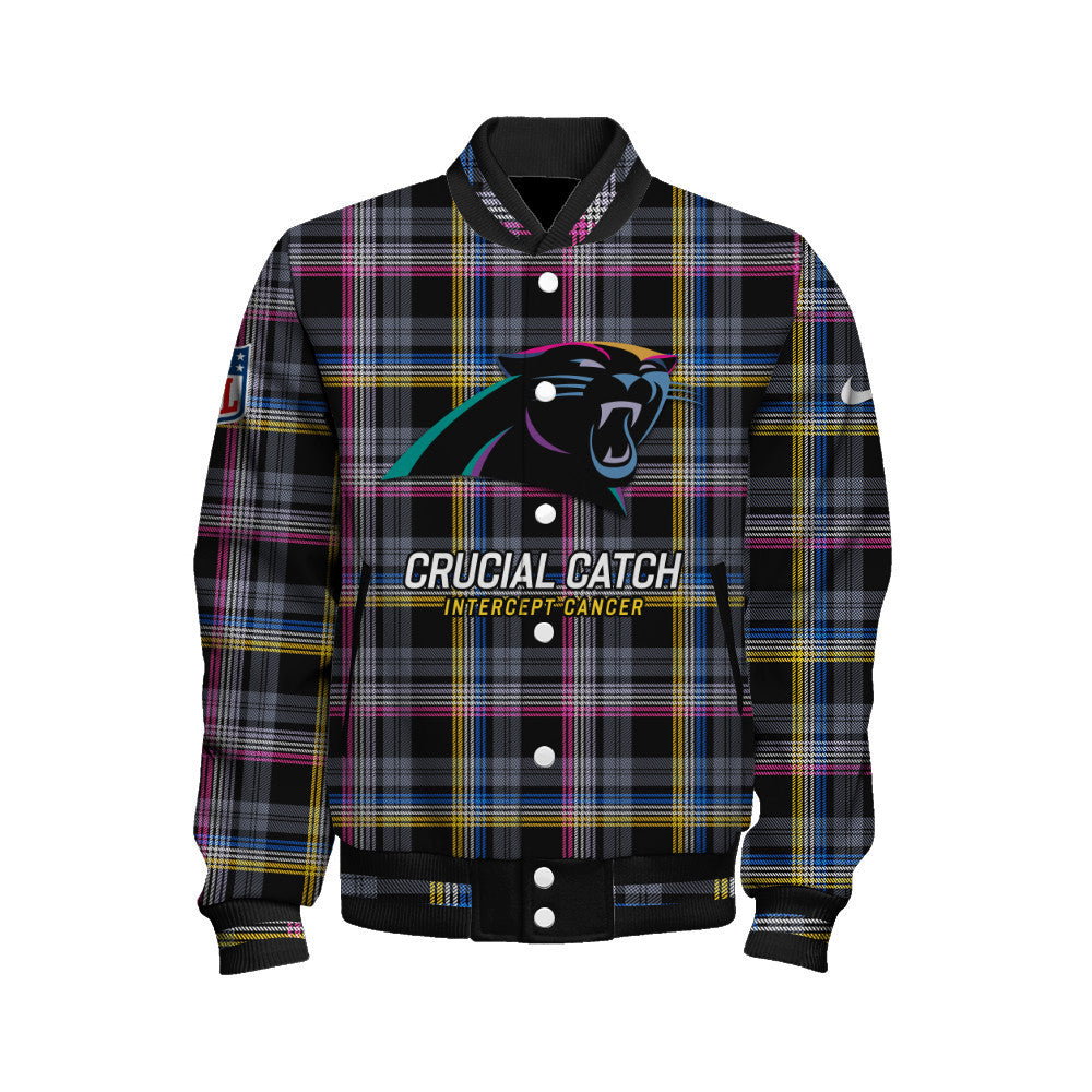 Carolina Panthers National Football League 2026 Crucial Catch Unisex Varsity Jacket