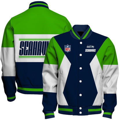 Seattle Seahawks National Football League 2026 Unique Design Unisex Varsity Jacket