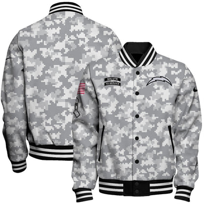 Los Angeles Chargers National Football League 2026 Arctic Camo Unisex Varsity Jacket