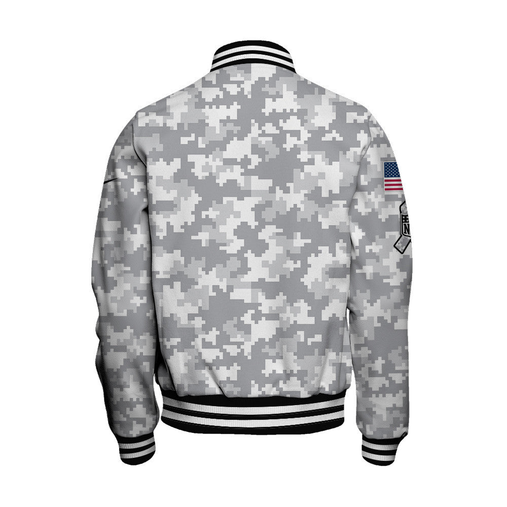 Philadelphia Eagles National Football League 2026 Arctic Camo Unisex Varsity Jacket