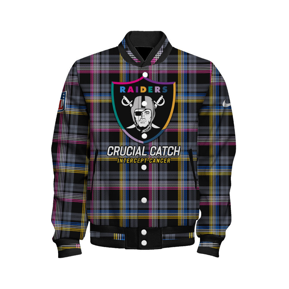 Las Vegas Raiders National Football League 2026 Crucial Catch Unisex Varsity Jacket