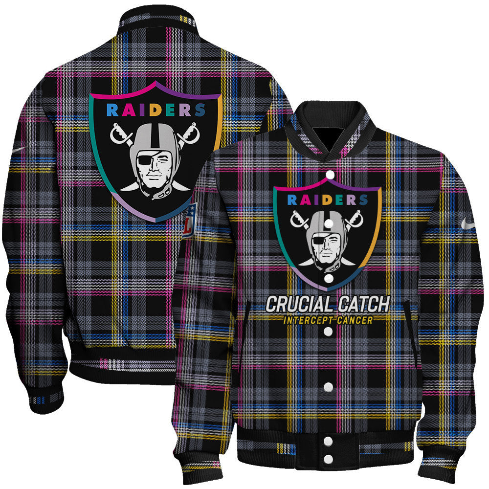 Las Vegas Raiders National Football League 2026 Crucial Catch Unisex Varsity Jacket