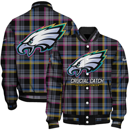 Philadelphia Eagles National Football League 2026 Crucial Catch Unisex Varsity Jacket
