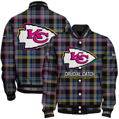 Kansas City Chiefs National Football League 2026 Crucial Catch Unisex Varsity Jacket