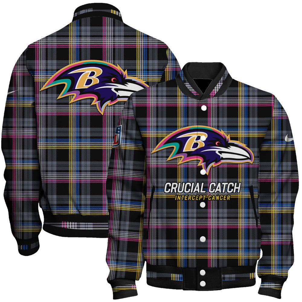 Baltimore Ravens National Football League 2026 Crucial Catch Unisex Varsity Jacket