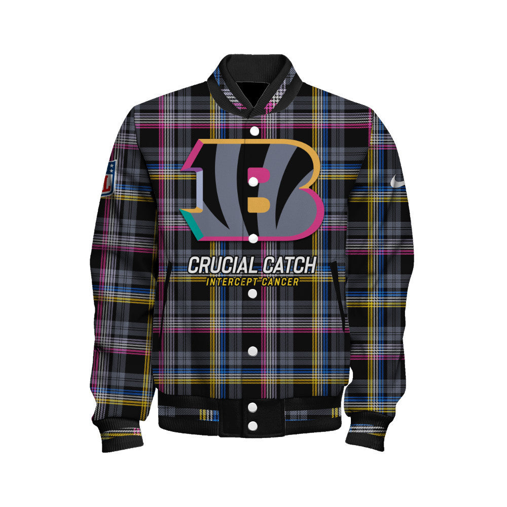 Cincinnati Bengals National Football League 2026 Crucial Catch Unisex Varsity Jacket