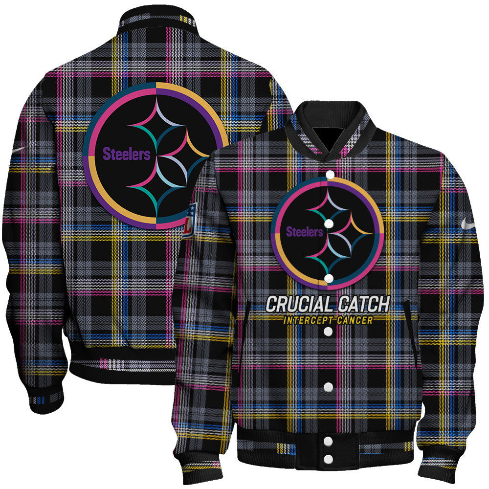 Pittsburgh Steelers National Football League 2026 Crucial Catch Unisex Varsity Jacket
