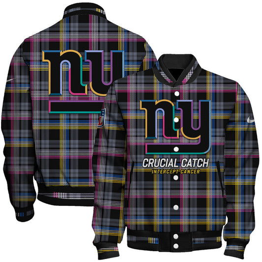 New York Giants National Football League 2026 Crucial Catch Unisex Varsity Jacket