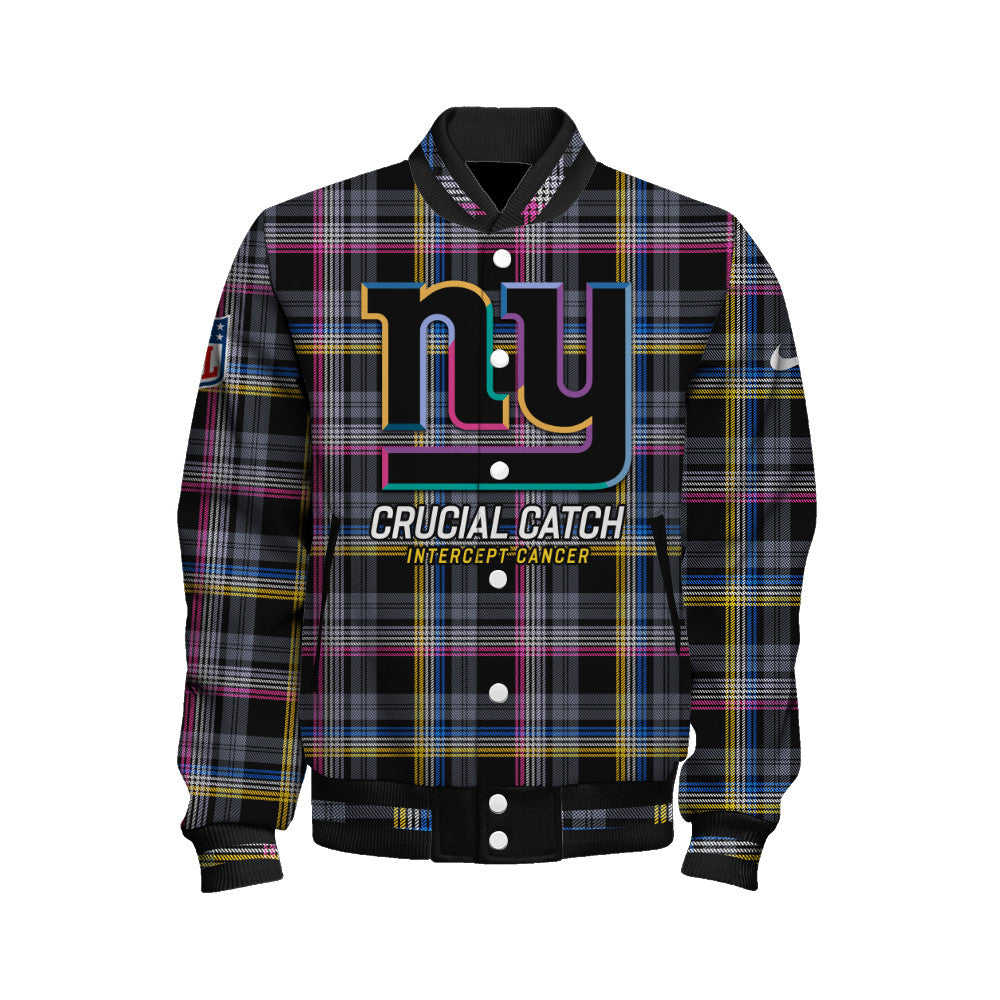 New York Giants National Football League 2026 Crucial Catch Unisex Varsity Jacket