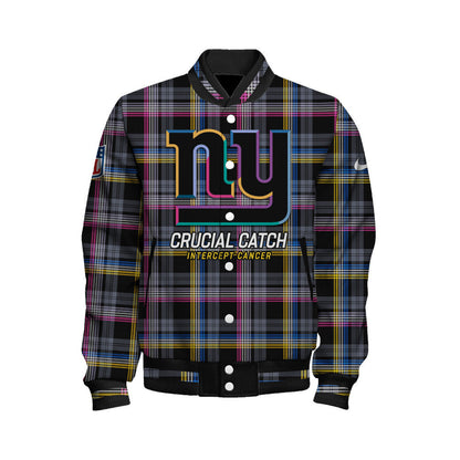 New York Giants National Football League 2026 Crucial Catch Unisex Varsity Jacket