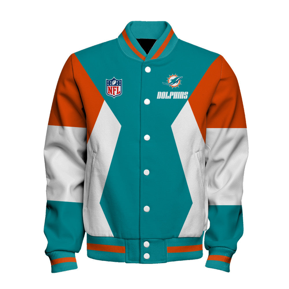 Miami Dolphins National Football League 2026 Unique Design Unisex Varsity Jacket