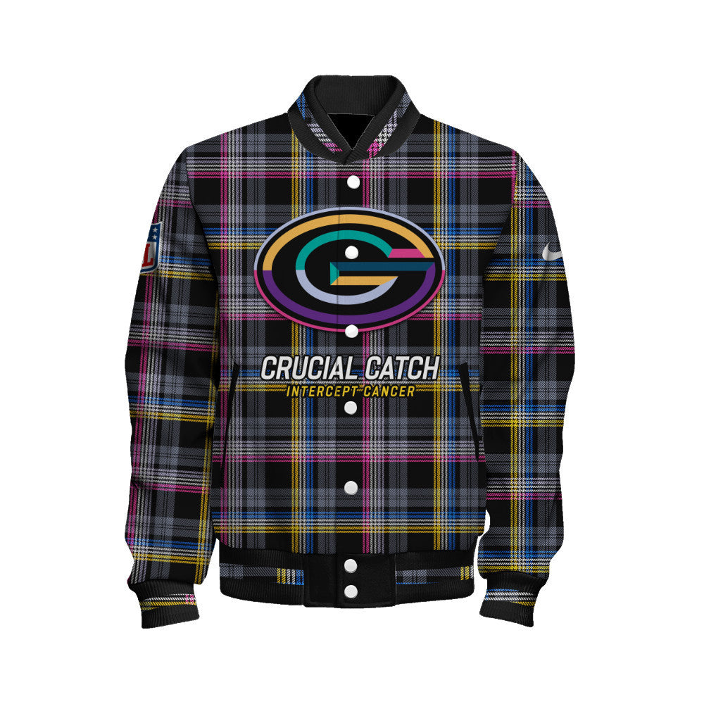 Green Bay Packers National Football League 2026 Crucial Catch Unisex Varsity Jacket